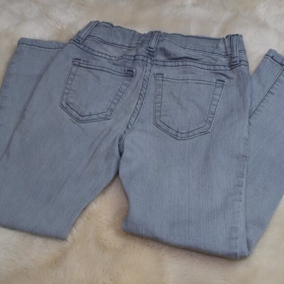 Children's Place Straight Skinny Girls Denim Jeans Gray Size 6 - Picture 12 of 12
